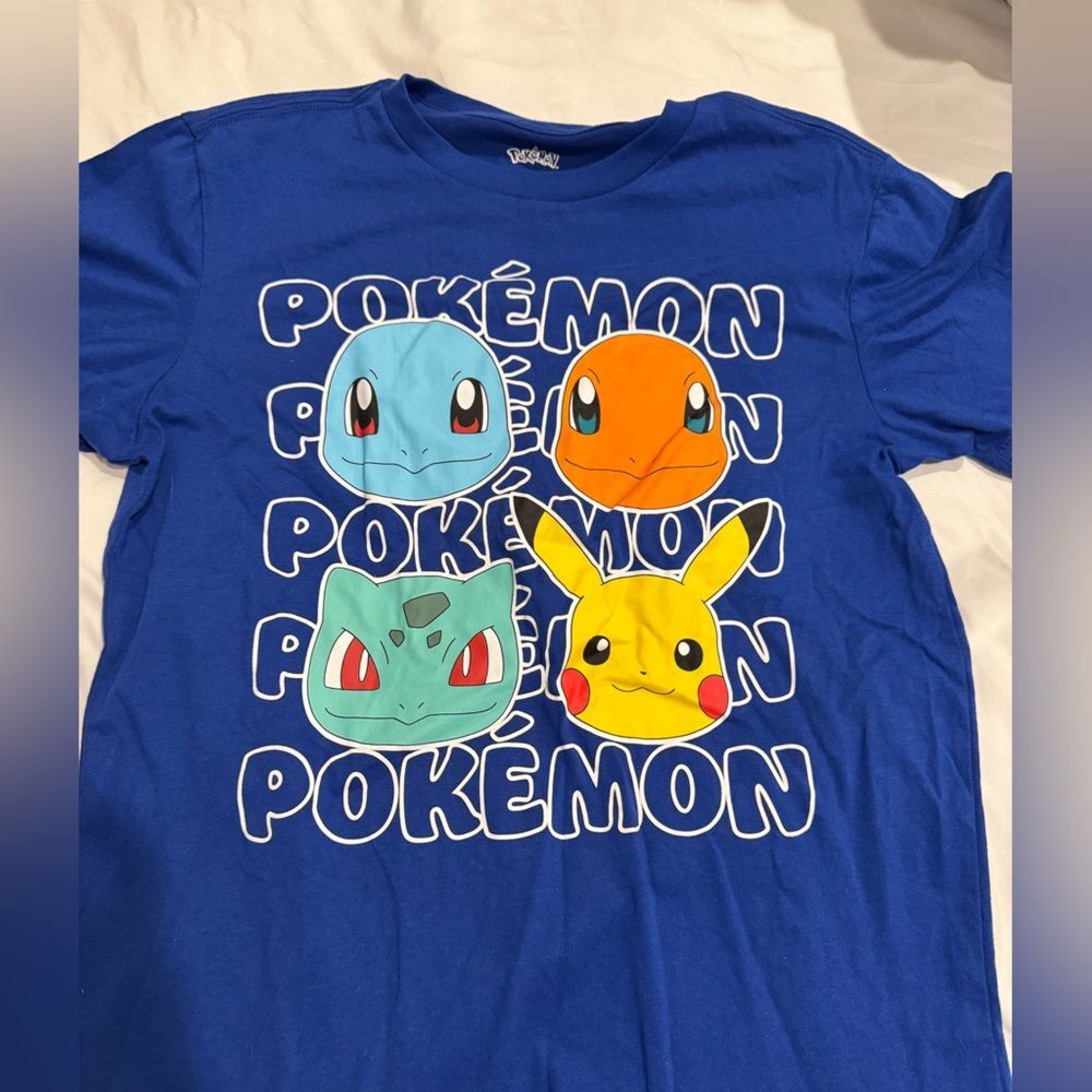 Pokémon blue boys t-shirt size XL